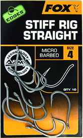 Fox Edges Armapoint Stiff Rig Straight - Karperhaak - dé KarperCentrale